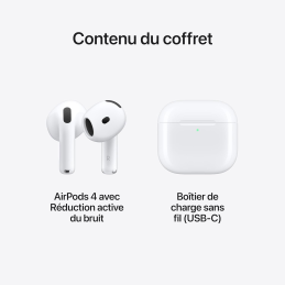 APPLE AirPods (4ᵉ génération) Réduction de bruit